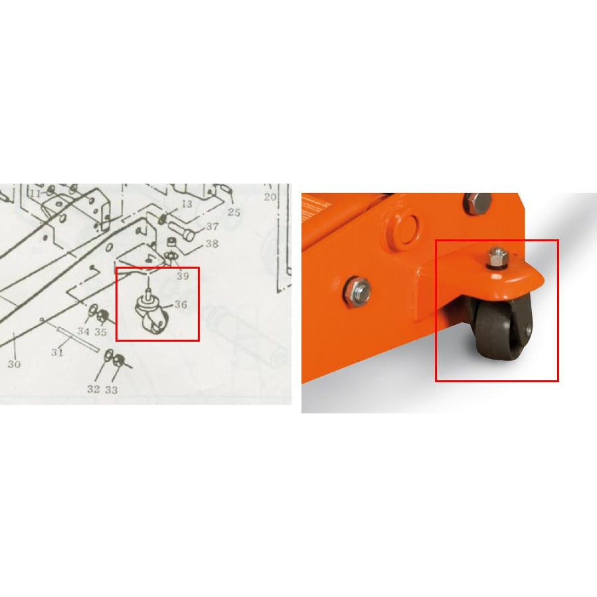 UNICRAFT Lenkrolle SRWH 3000QL, 2500EF Ø60 SM-0620110336 - SM.P-0620110336