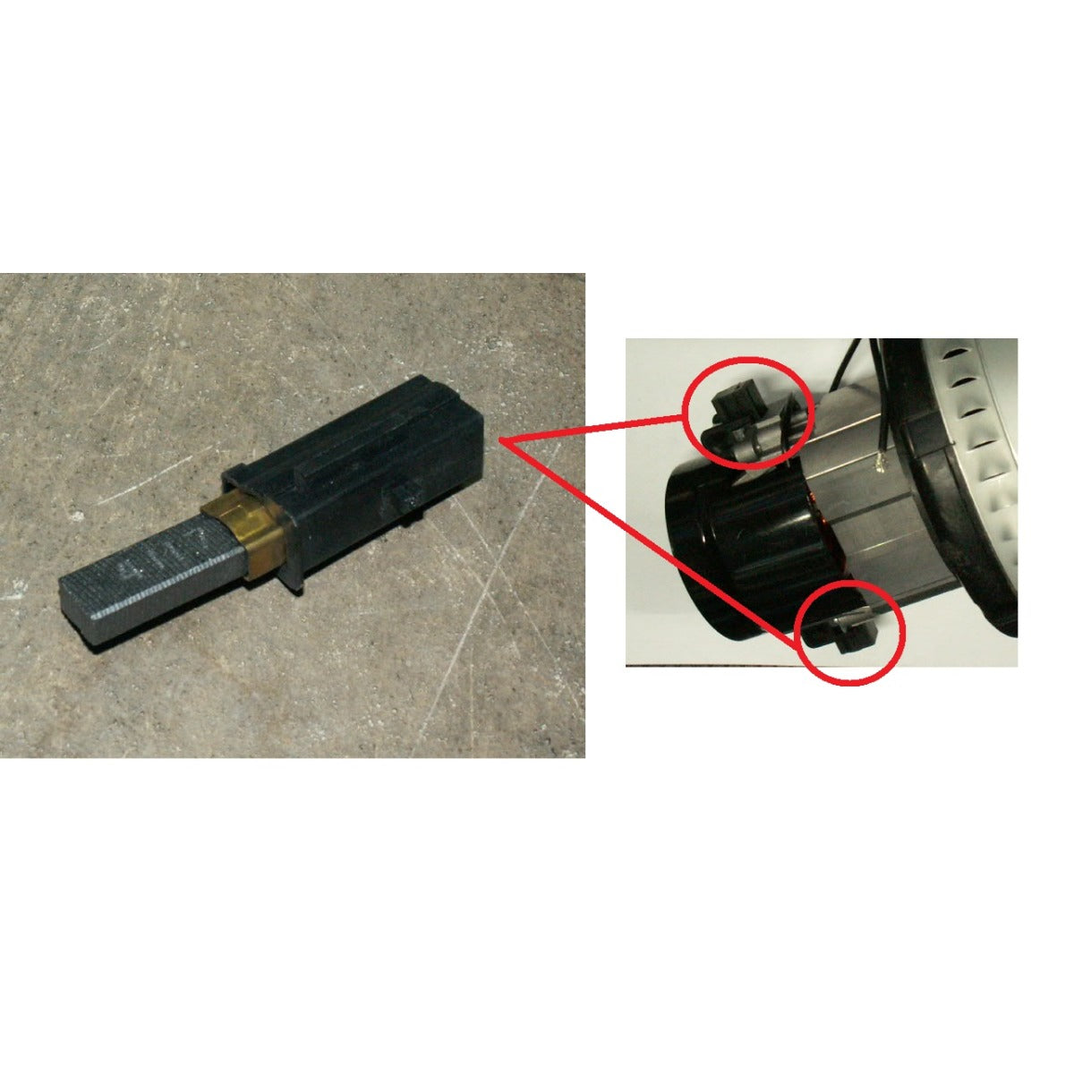 UNICRAFT Kohlebürste SSK 3/3.1 inkl. Bürstenhalter / für Absaugmotor – Variante 1 SM-0620400225CB - SM.P-0620400225CB