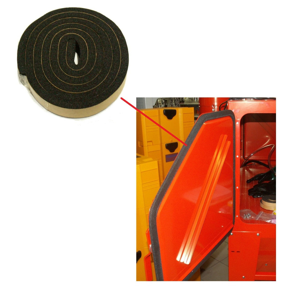 UNICRAFT Dichtband SSK für Tür / 2Mtr. – Variante 1 SM-06204002RDG - SM.P-06204002RDG