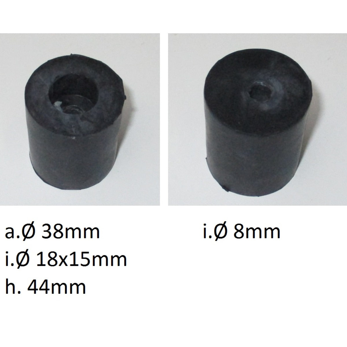 UNICRAFT Gummifuss PG-E 60/80 Ø38x45mm SM-067051304G5AA - SM.P-067051304G5AA