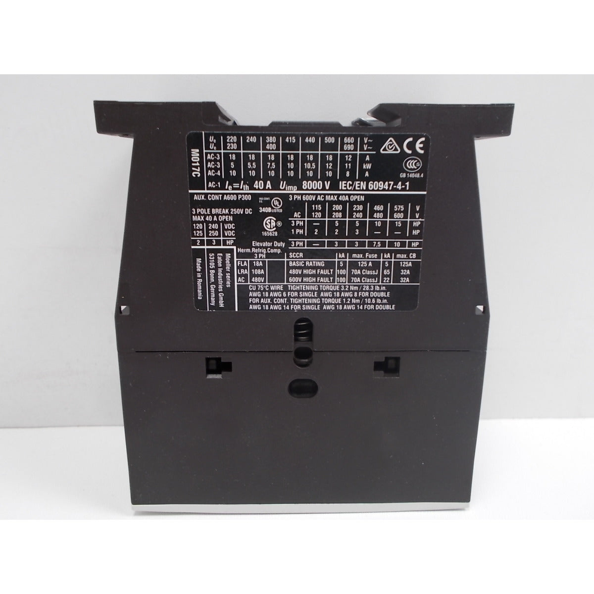 Aircraft Schütz DILM17-01 / 24V 1NC 17A E0M01277040 - Art. 0E0M01277040
