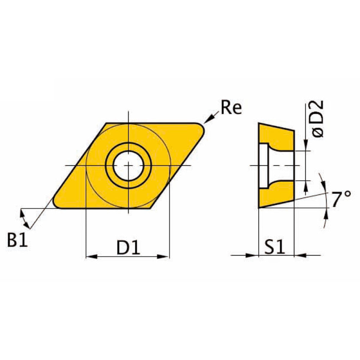 Optimum HM-Ersatzwendeplatten ISO DCMT11T304 - SM-3441281