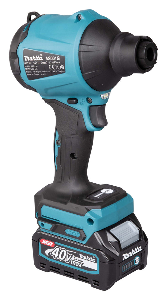 Makita Akku-Gebläse – 40 V max., 4-stufig & bis 50 Min. Laufzeit - AS001GA102