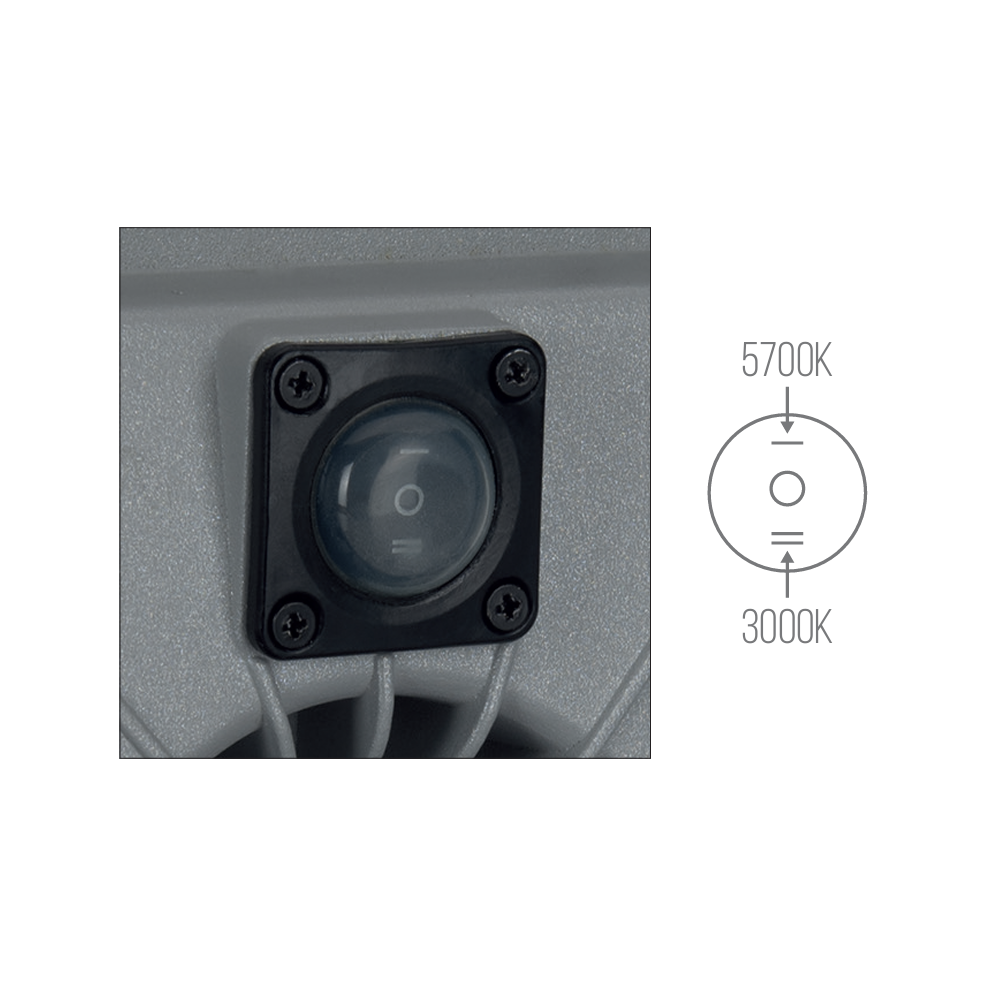 ASLO 22W Profi LED Projektor, LED-Arbeitslampe, LED Arbeitsleuchte 3000K und 5700K 230v