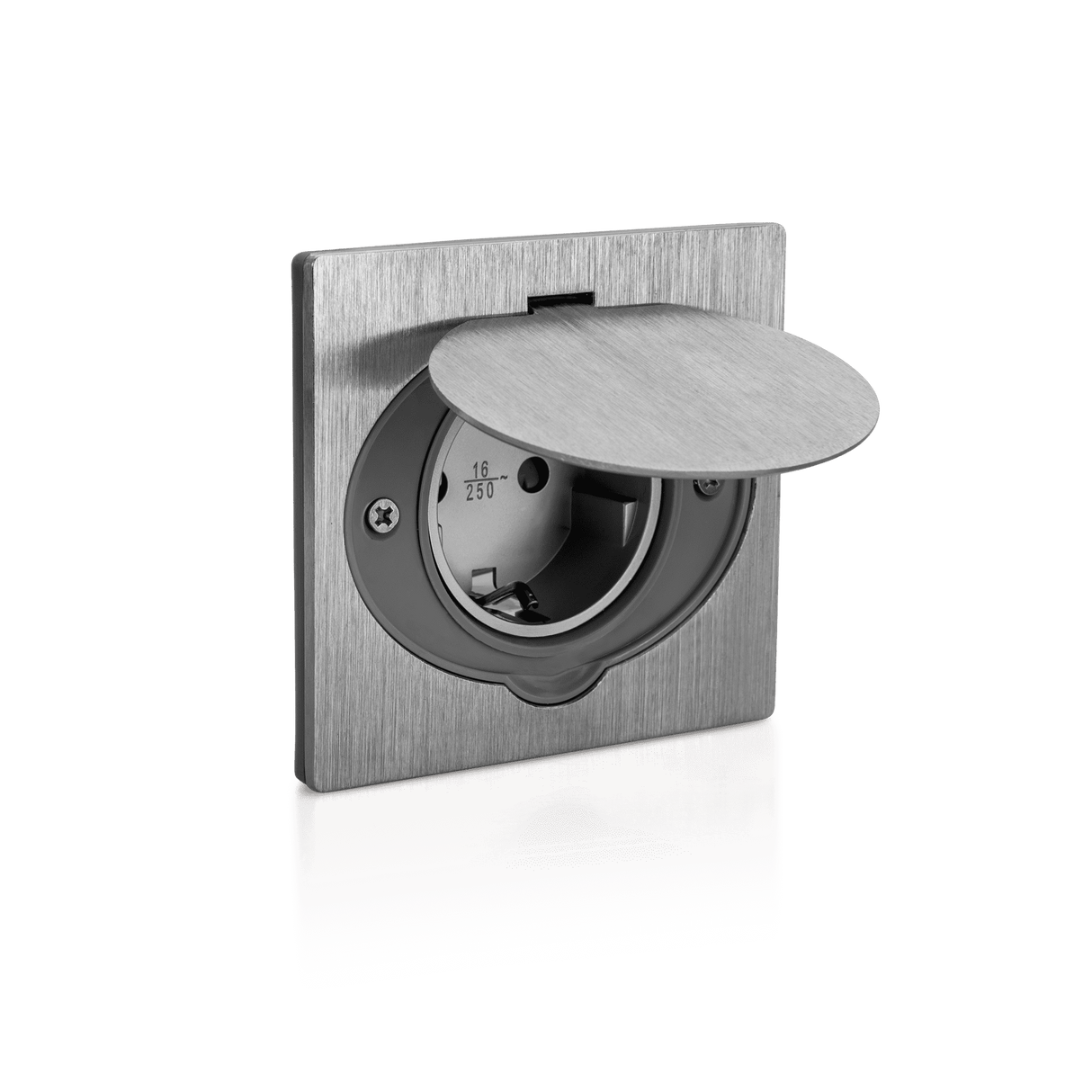 ASLO Wand-/Etagensteckdose 2P + E 16A Aluminium Ip44 ASFAMA