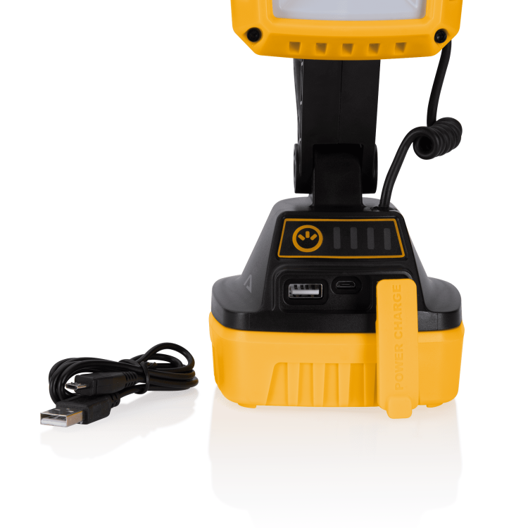 ASLO Magnet Akku LED-Arbeitslampe, USB wiederaufladbare Akku Arbeitstaschenlampe 10W, 1000 LM, 6000K