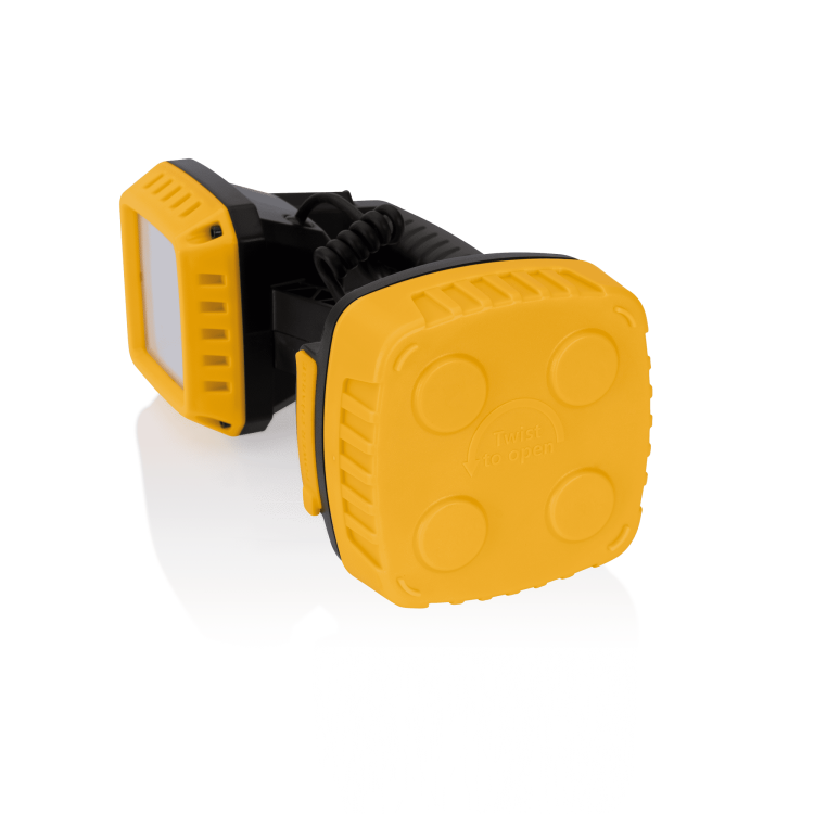 ASLO Magnet Akku LED-Arbeitslampe, USB wiederaufladbare Akku Arbeitstaschenlampe 10W, 1000 LM, 6000K