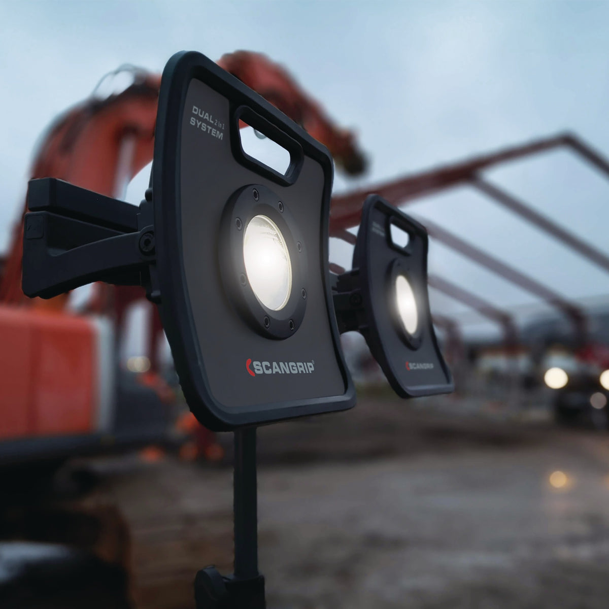 SCANGRIP LED-Strahler NOVA 4K C+R 29 W, 400-4000 lm, 5 m Kabel, Akku- und Kabelbetrieb