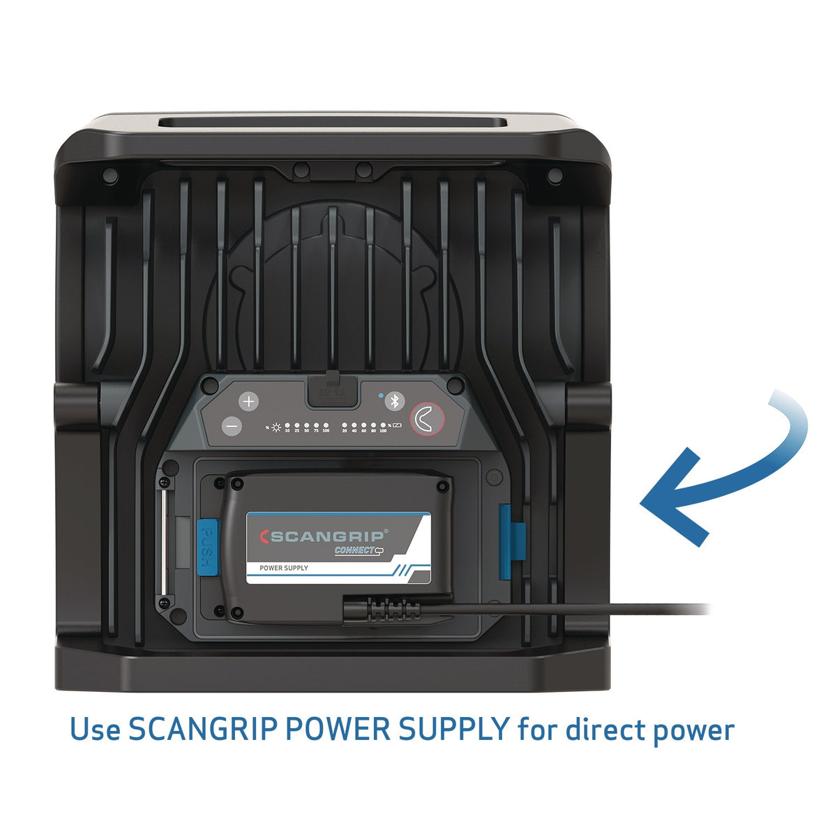 SCANGRIP LED-Strahler NOVA 2 CONNECT 16 W 200-2000 lm IP30 – Dimmbar, Powerbank, COB-LED