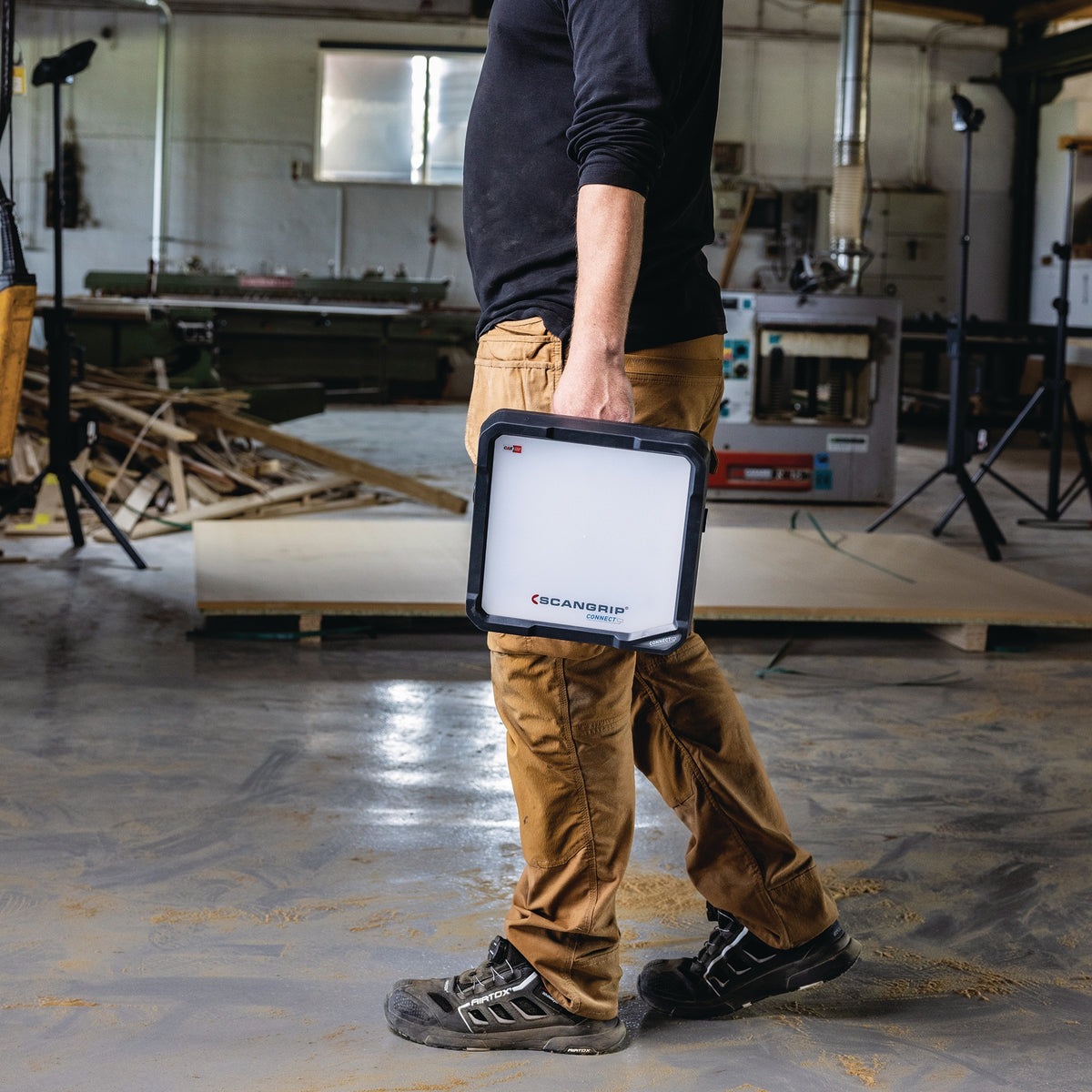 SCANGRIP LED-Strahler VEGA 4 CONNECT 40 W – 2000-4000 lm, IP54, diffus, blendfrei