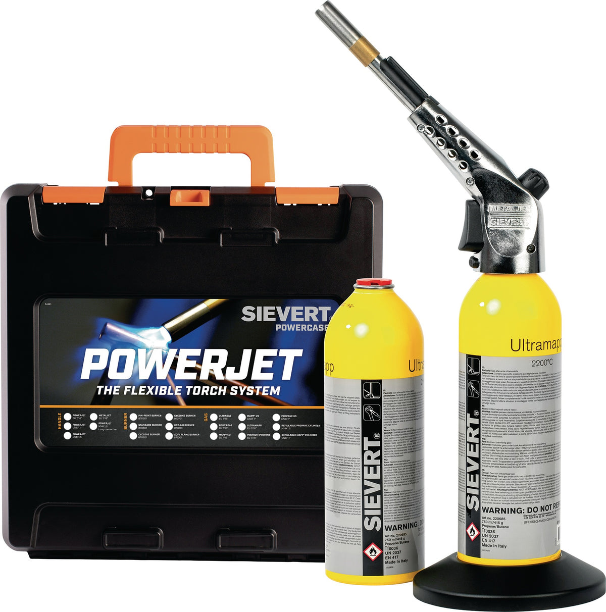 SIEVERT Hart- und Weichlötset Metalljet 2,9 kW 2400°C – Profi-Lötbrenner