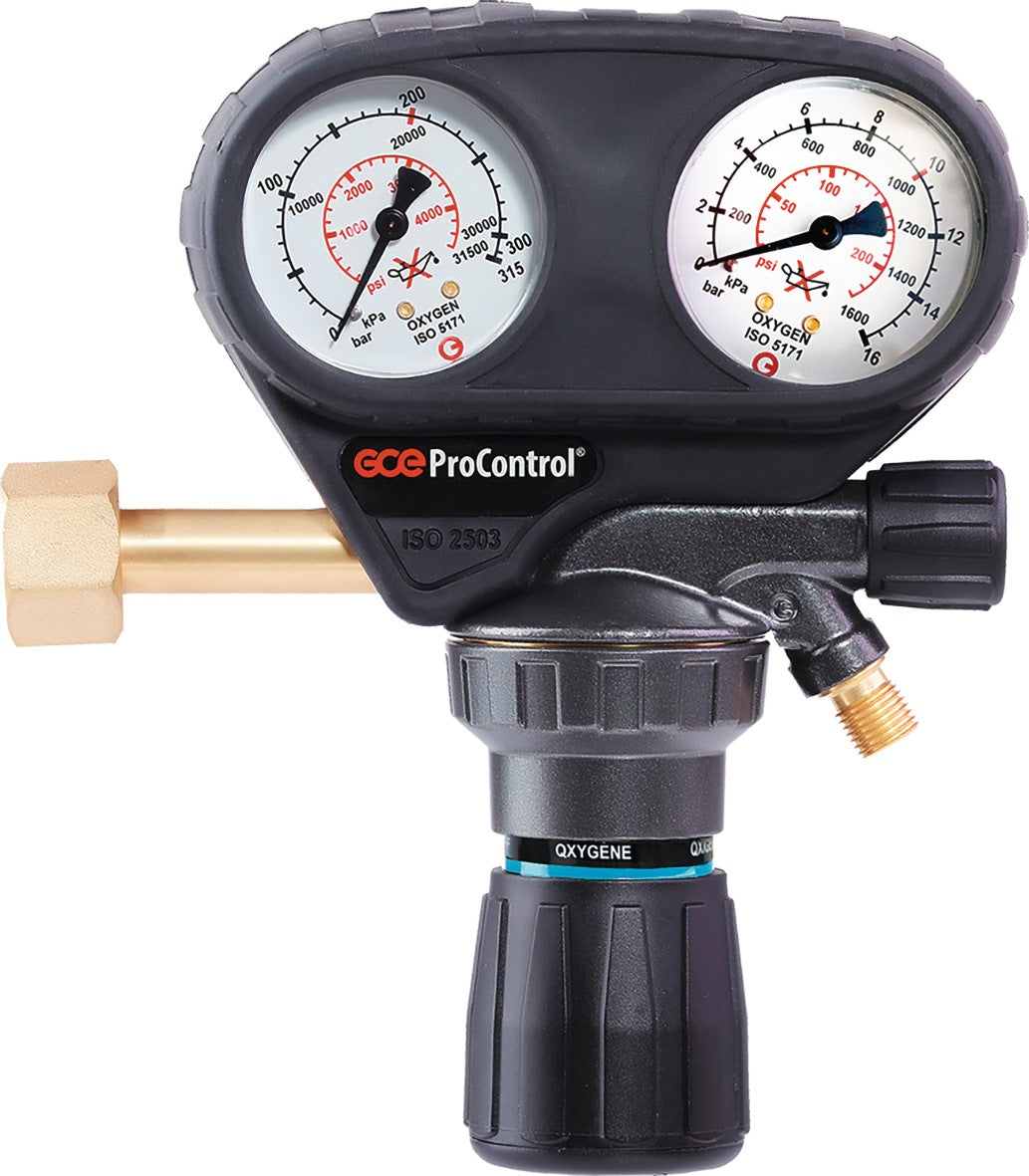 GCE ProControl Flaschendruckminderer Sauerstoff 200 bar 1-stufig mit Absperrventil