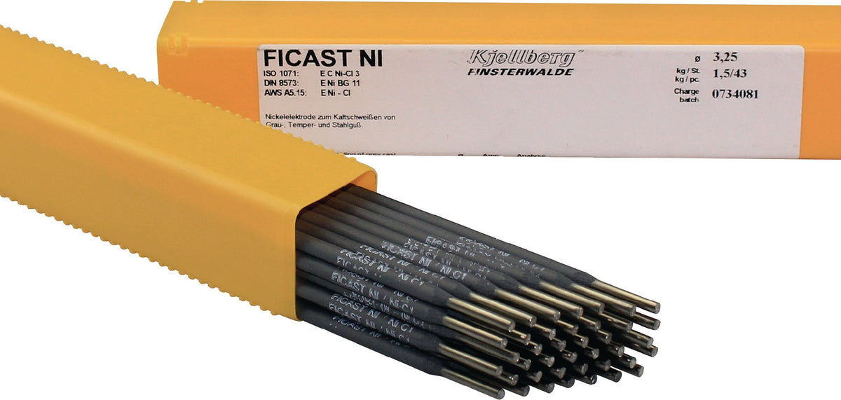 KJELLBERG FICAST NI E C Ni Cl 3 Stabelektrode 2,5x350 mm für Gusseisen-Kaltschweißen