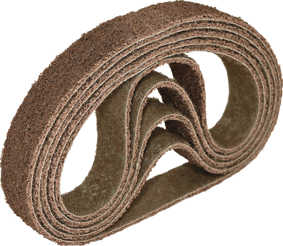 TECWERK Schleifvliesband 520 x 12 mm A-Coarse 80 beige – 20 Stück für NE-Metalle und Edelstahl