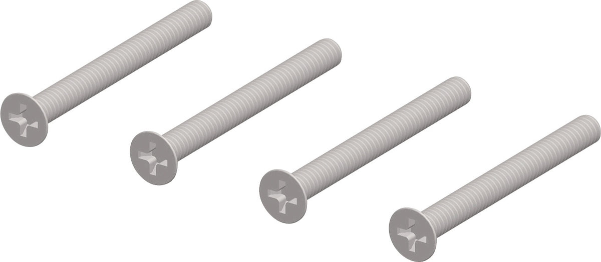 TECWERK Befestigungs-Set NW-400-10 für Türbeschläge, 47-56 mm Türstärke, 4x M4x60 mm