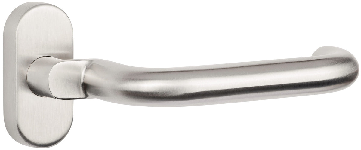 TECWERK Profiltürdrückerlochteil NW-500-1 Edelstahl U-Form 8 mm gekröpft