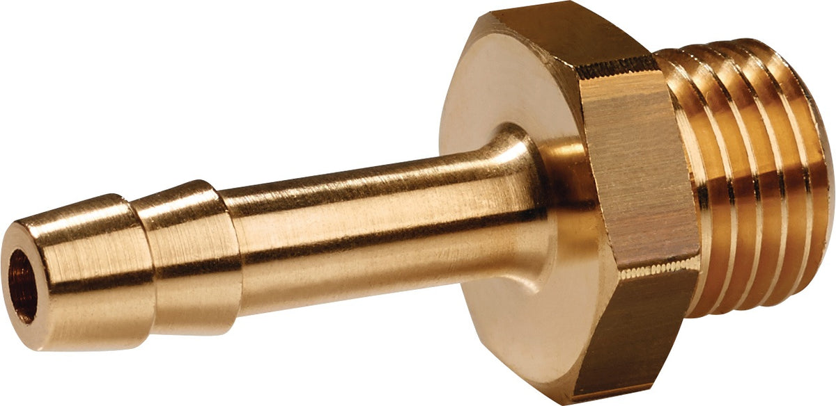 TECWERK Gewindetülle AG G 1/4 Zoll LW 6 Messing Außengewinde 10er-Pack