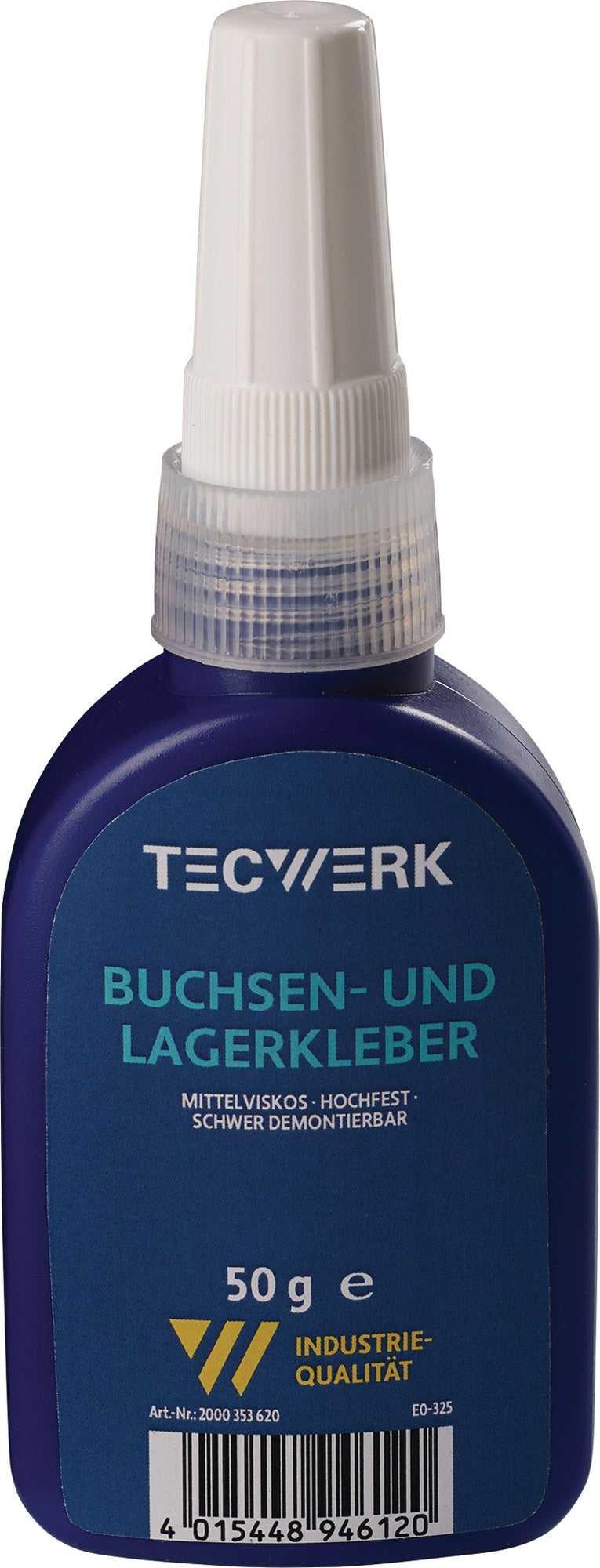 TECWERK Buchsen-/Lagerkleber hochfest mittelviskos grün 50g Flasche – 10 Stück