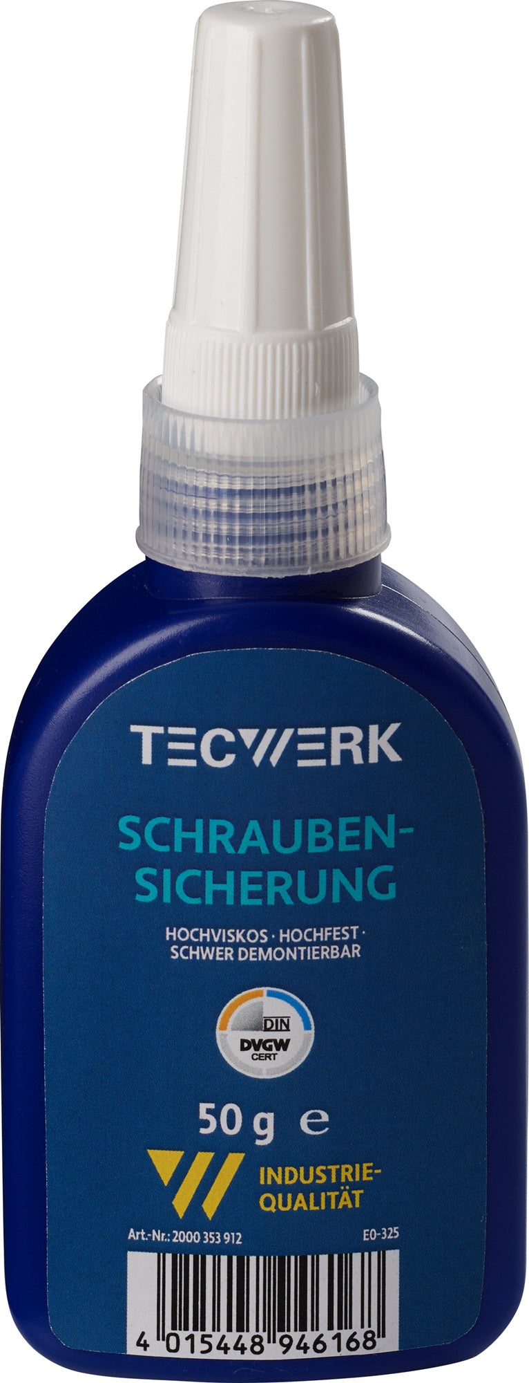 TECWERK Schraubensicherung 50 g hochfest hochviskos rot DVGW – 10 Stück