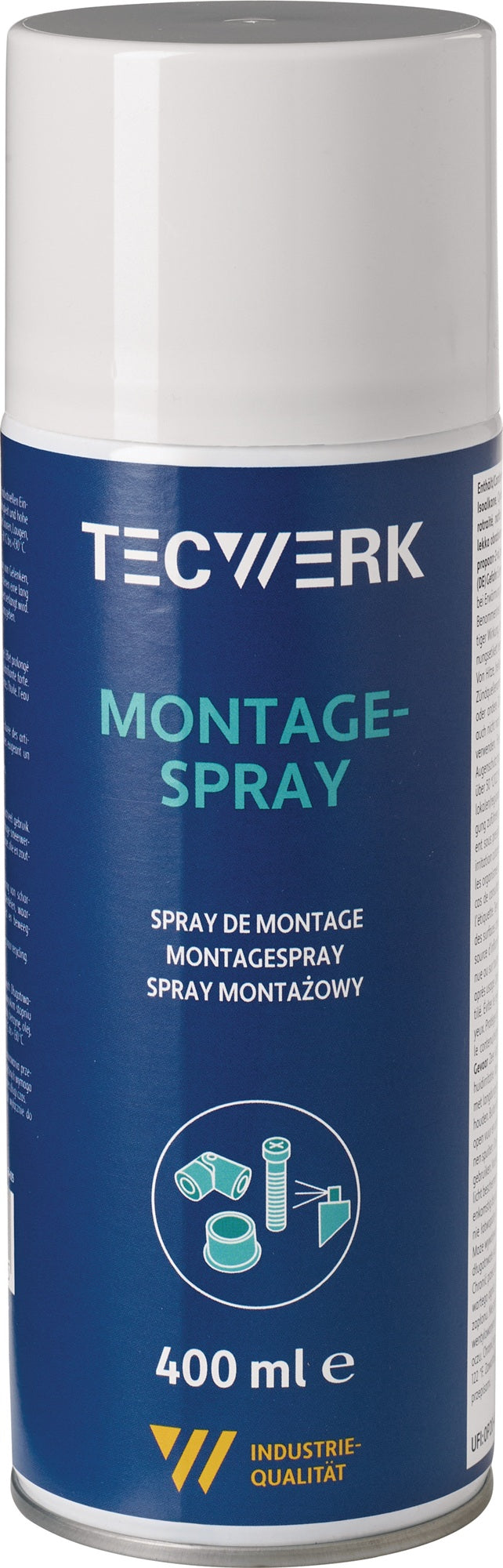 TECWERK Montagespray 400 ml gelblich – Universeller Schmierfett-Spray für Industrie & Montage