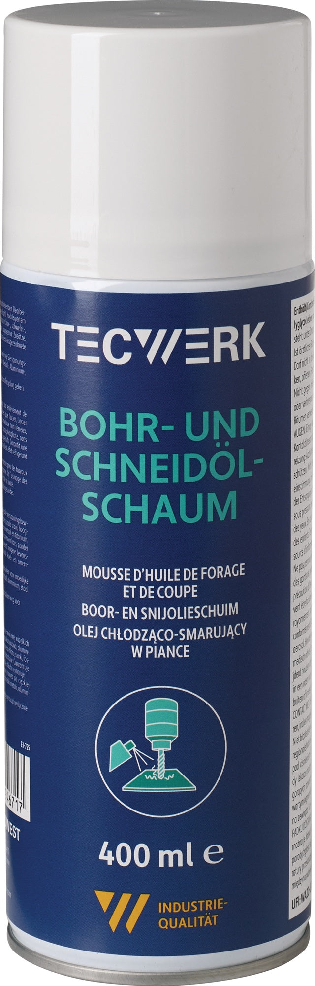 TECWERK Bohr- und Schneidölschaum 400 ml Spraydose für alle Metalle