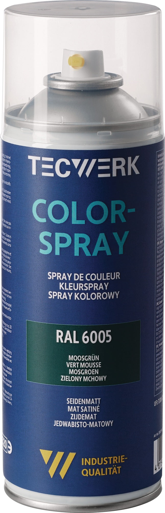 TECWERK Colorspray feuerrot seidenmatt RAL 3000 400ml Spraydose – 6 Stück