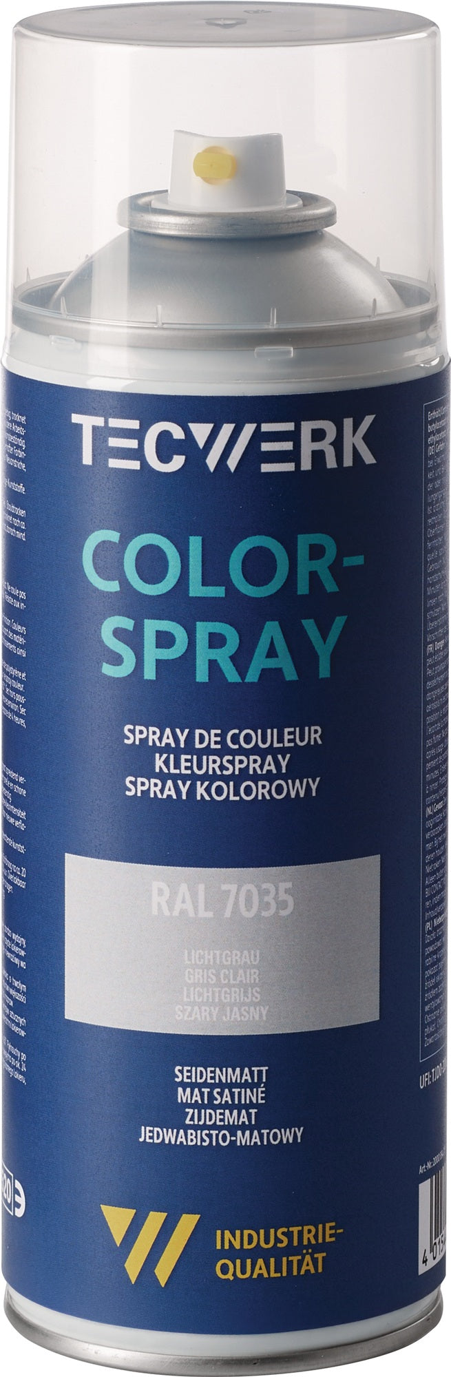 TECWERK Colorspray feuerrot seidenmatt RAL 3000 400ml Spraydose – 6 Stück