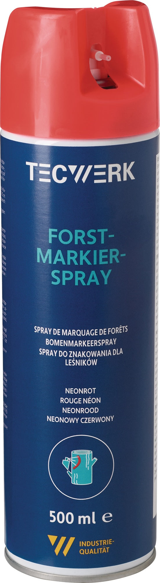 Forstmarkierspray weiß 500 ml Spraydose TECWERK – 6 Stück