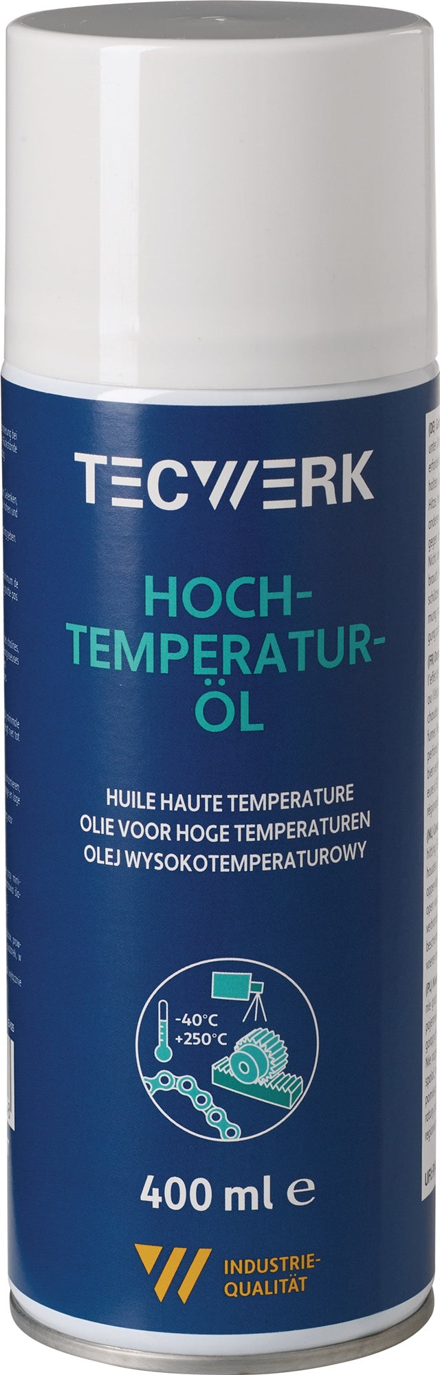 TECWERK Hochtemperaturöl 400 ml Spraydose – Synthetische Schmierung von -40 °C bis +250 °C