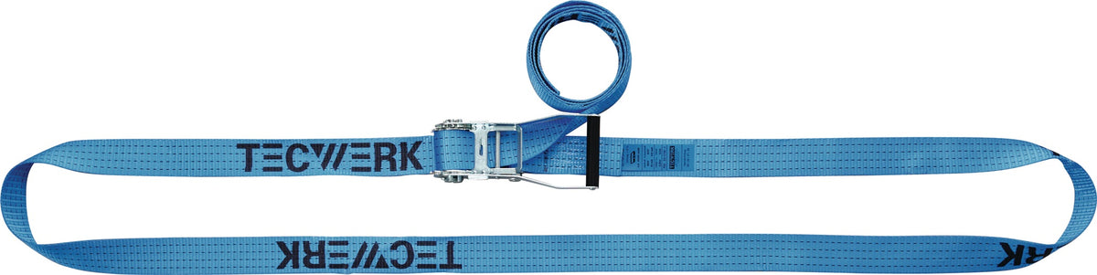 TECWERK Zurrgurt DIN EN 12195-2, 3 m x 25 mm, mit Klemmschloss, LC 250 daN