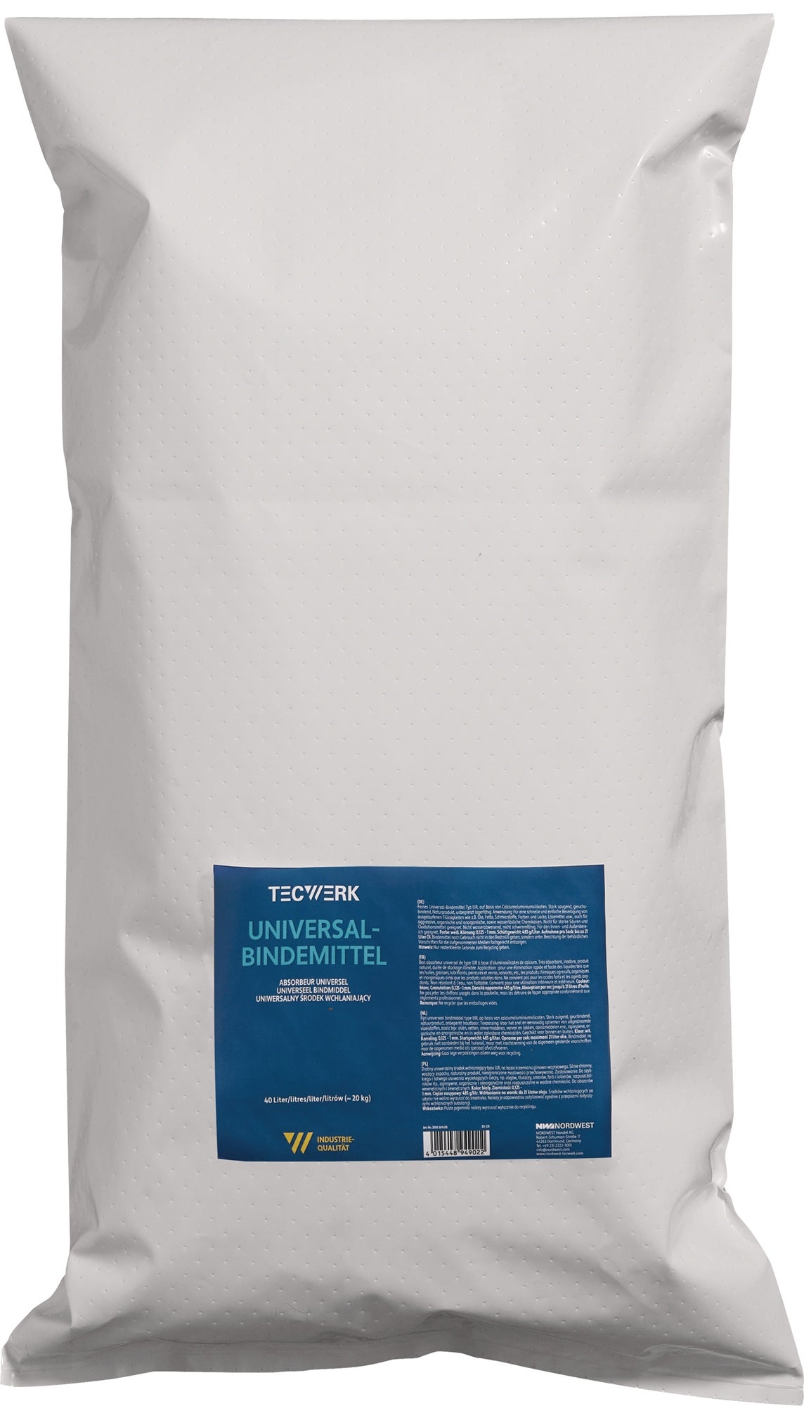 TECWERK Universalbindemittel 40 l – Ölbindemittel mit hoher Saugleistung