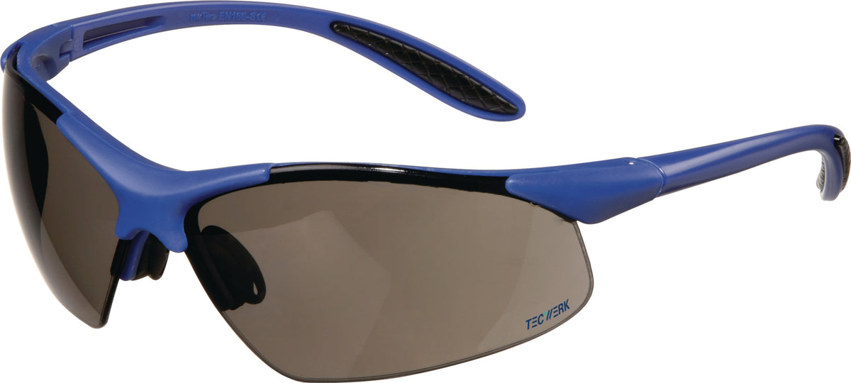 TECWERK Schutzbrille DAYLIGHT PREMIUM EN 166 – Klare Polycarbonat-Scheibe, Anti-Scratch, UV-Schutz
