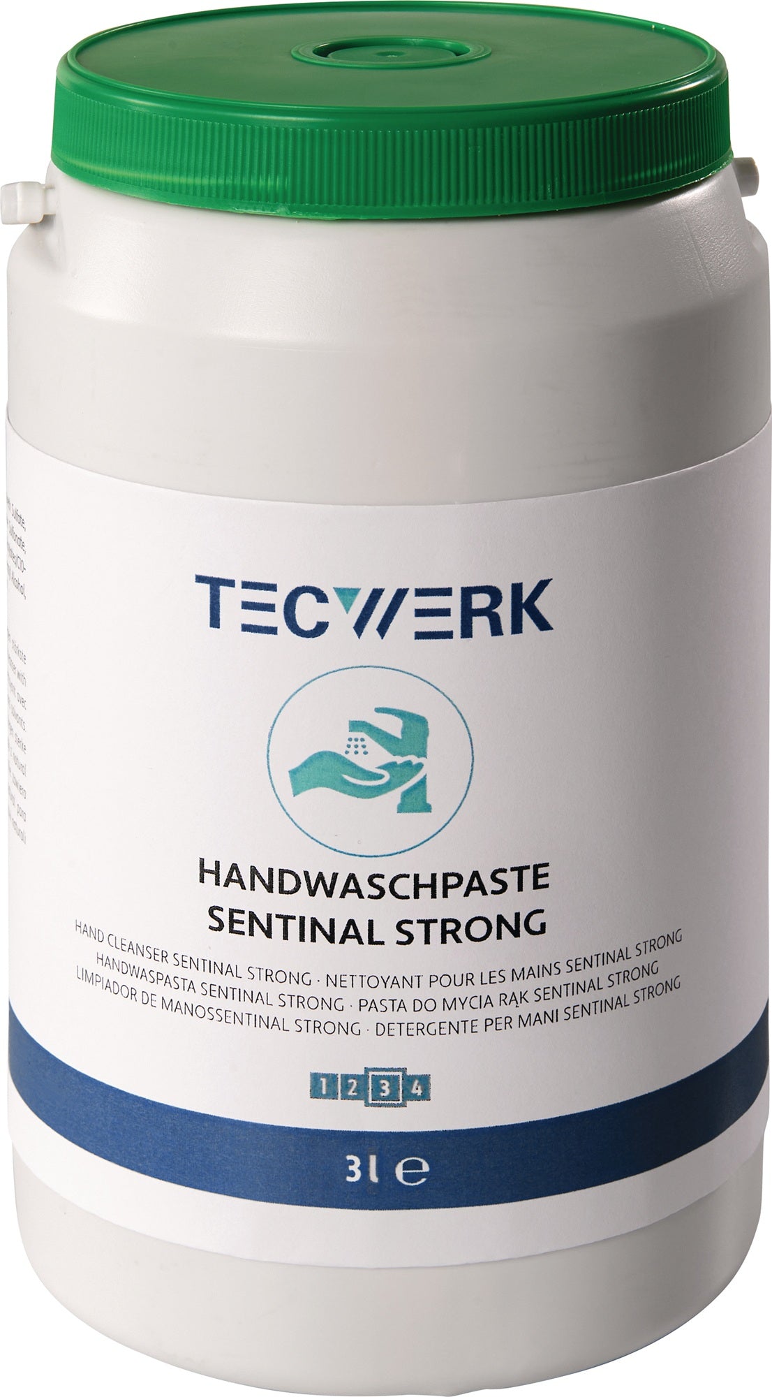 TECWERK Handwaschpaste Sentinal Strong 3 l – seifen- und lösemittelfrei für starke Verschmutzungen