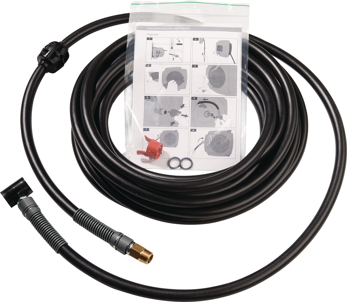 TECWERK Ersatzschlauch L.12m für Druckluft – PUR/PVC, 12 bar, 1/4″ Anschluss