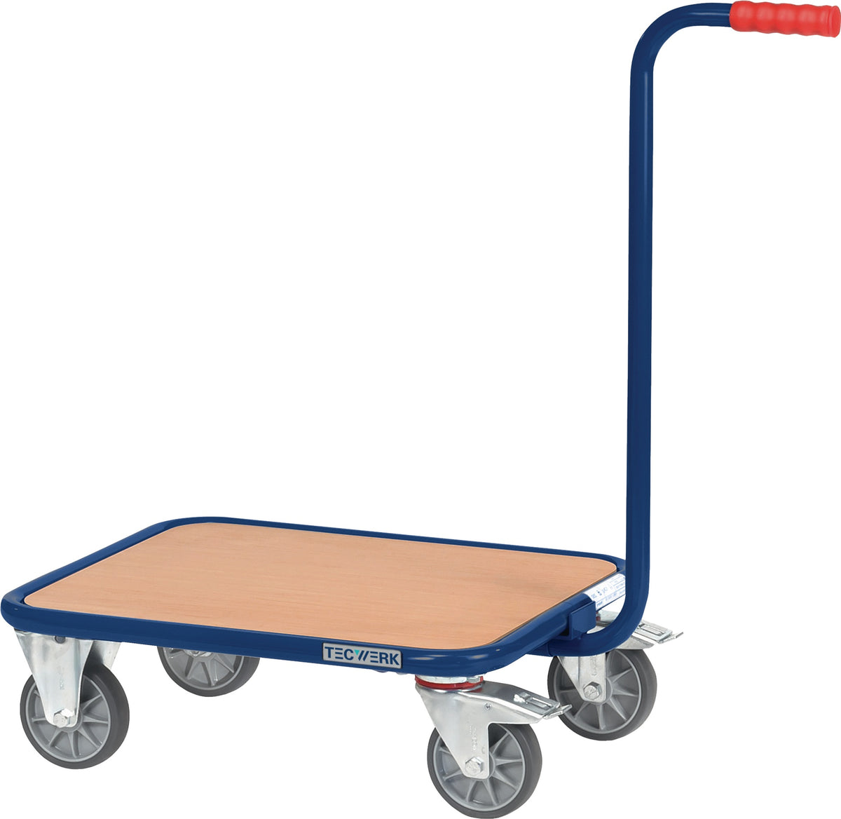 Griffroller L600xB500mm Holzwerkstoffplattform saphirblau Tragfähigkeit 250 kg TECWERK