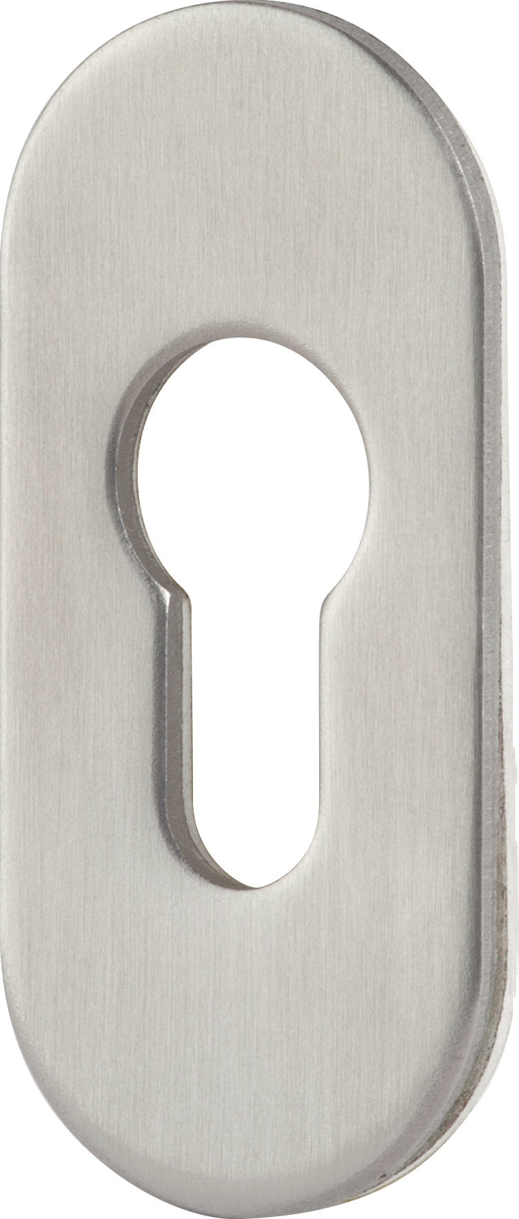 TECWERK Kleberosette VA 60 oval 33x74 mm selbstklebend Edelstahl PZ