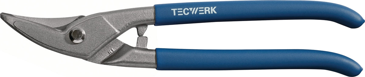 TECWERK Lochschere 250 mm für Stahl bis 1 mm und Edelstahl bis 0,5 mm mit Kunststoffüberzug