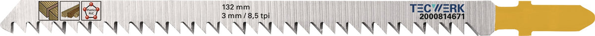 TECWERK Stichsägeblatt 80 mm BIM T 101 AiF für Laminat, Parkett & dünne Hölzer