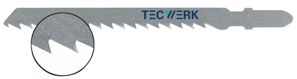 TECWERK Stichsägeblatt 80 mm BIM T 101 AiF für Laminat, Parkett & dünne Hölzer