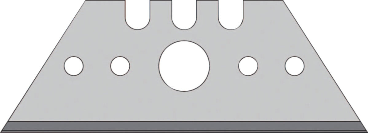 TECWERK Trapezklinge 52 x 18,7 x 0,65 mm ohne Lochung – 10 Stück im Spender