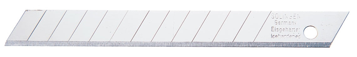 TECWERK Abbrechklinge 80 x 9,1 x 0,4 mm mit 12 Sollbruchstellen, 10 Stück im Spender