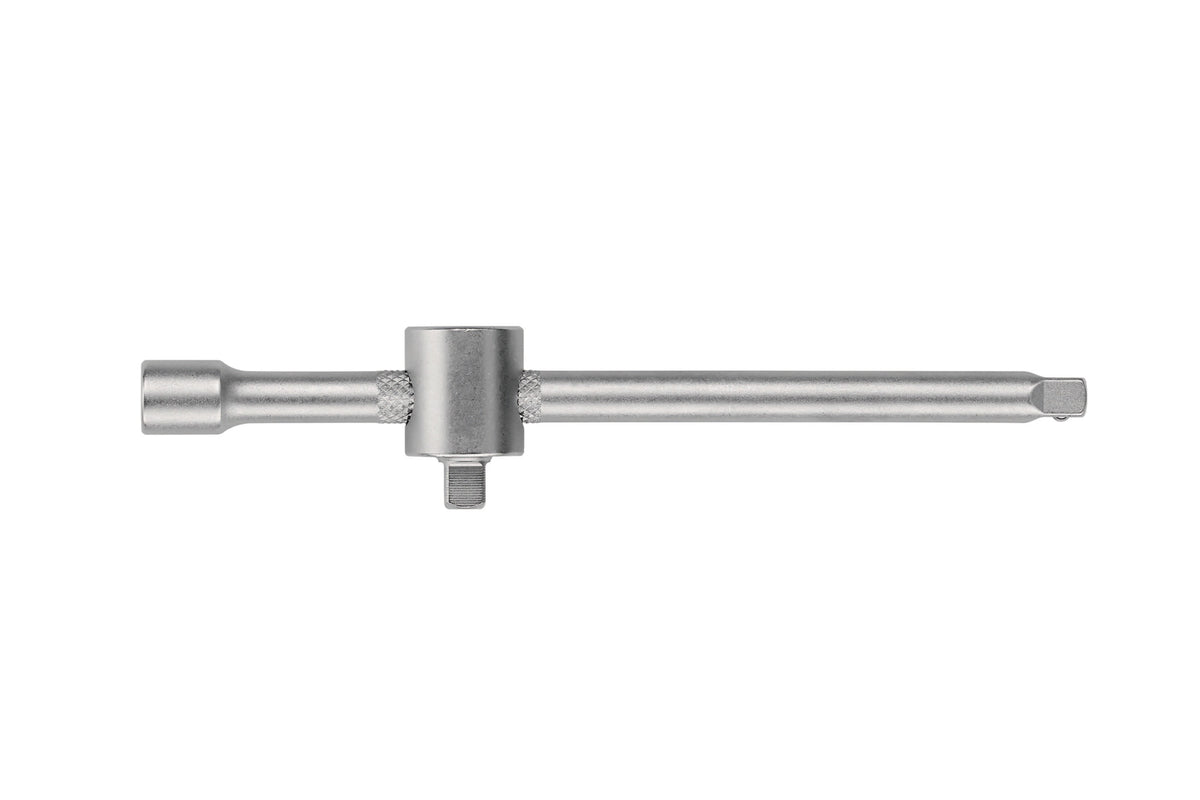 TECWERK Verlängerung 3/8 Zoll 150 mm mit Gleitstück – Chrom-Vanadium-Stahl, verchromt