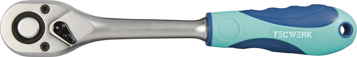 TECWERK Hebelumschaltknarre 3/8 Zoll mit 72 Zähnen und Umschalthebel