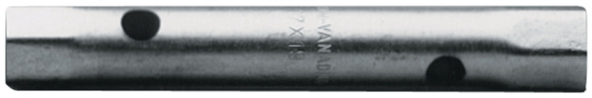 TECWERK Rohrsteckschlüssel SW 6x7 mm, 100 mm, verchromt, DIN 896 Form B – präzise & robust