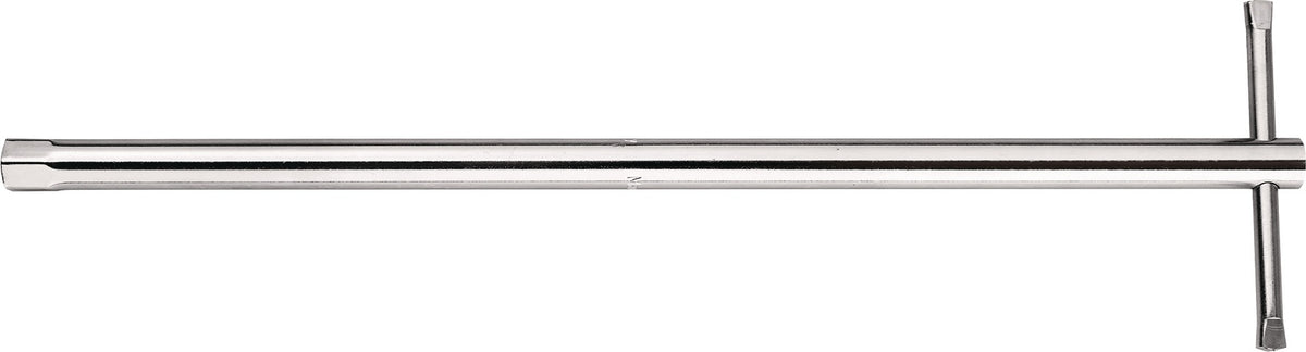 TECWERK Rohrsteckschlüssel SW 10 mm, 400 mm, mit Quergriff, verchromt