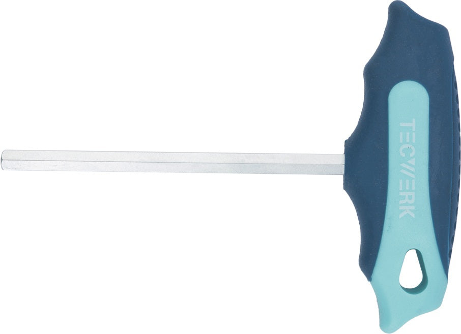 TECWERK Stiftschlüssel mit Quergriff SW 2 mm, Klingenlänge 100 mm, S2-Stahl, 2K-Griff