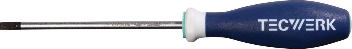 TECWERK Schlitzschraubendreher Rundklinge 2,5 mm mit 3K-Griff