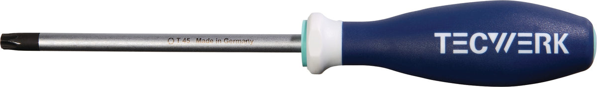 TECWERK Schraubendreher T5 Torx 60 mm Klinge 3K-Griff Rundklinge