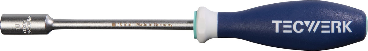 TECWERK Sechskantsteckschlüssel SW 5 mm mit 3K-Griff, 230 mm, mattverchromt