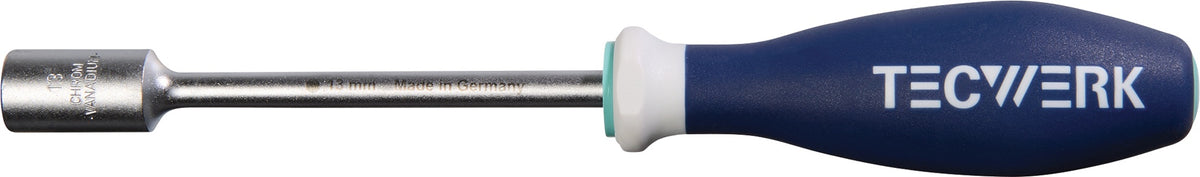 TECWERK Sechskantsteckschlüssel SW 5 mm mit 3K-Griff, 230 mm, mattverchromt